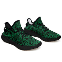 Hawaiian Sneakers YZ Polynesian Kakau Turtle Green AH Black - Polynesian Pride
