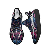 Hawaiian Sneakers YZ Tropical Palm Tree And Flower - Polynesian Pride