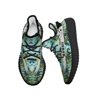 Hawaiian Sneakers YZ Tropical Palm Trees Blue - Polynesian Pride