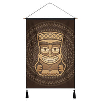 Hawaiian Tiki Hanging Poster AH Hanging Poster Cotton And Linen - Polynesian Pride