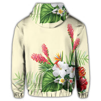 Hawaiian Tropical Wonderful Hibiscus Plumeria Strelitzia Hoodie - Polynesian Pride