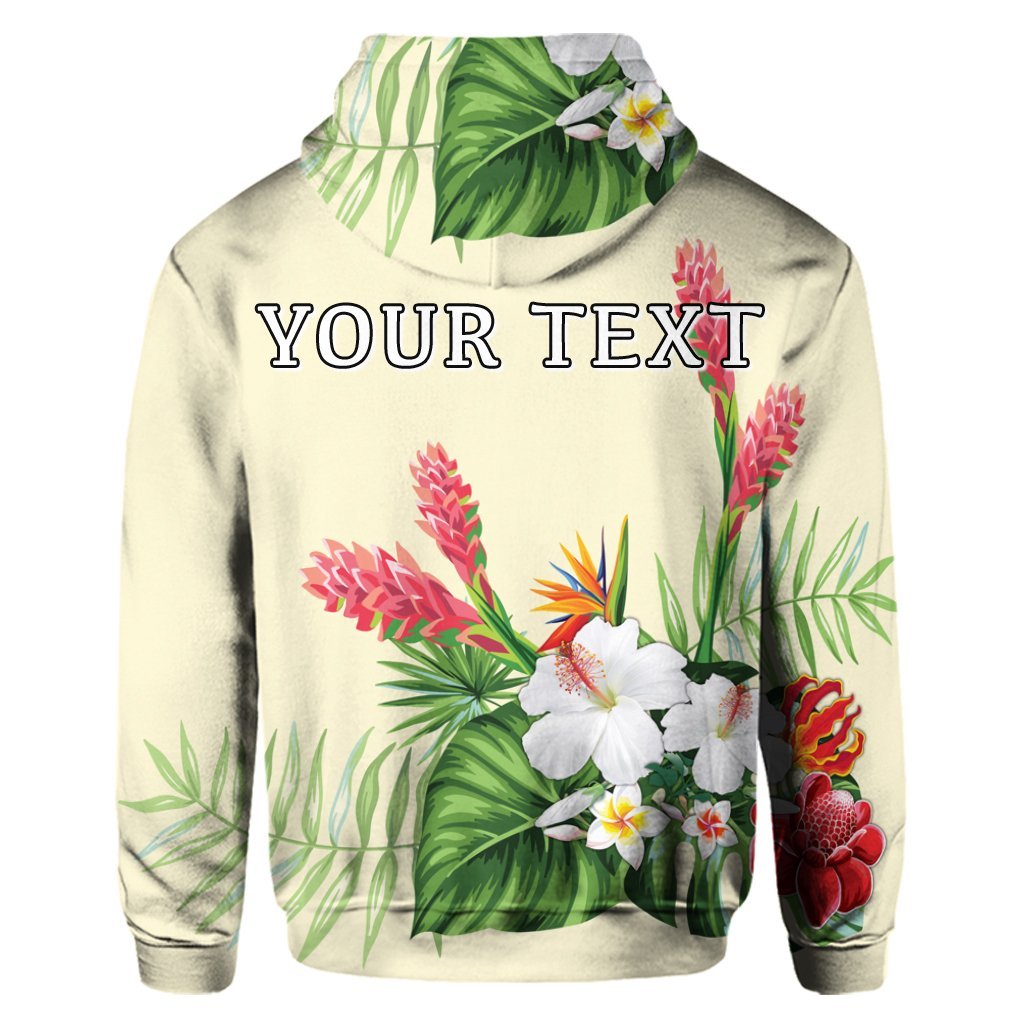 Custom Hawaiian Tropical Wonderful Hibiscus Plumeria Strelitzia Hoodie - Polynesian Pride