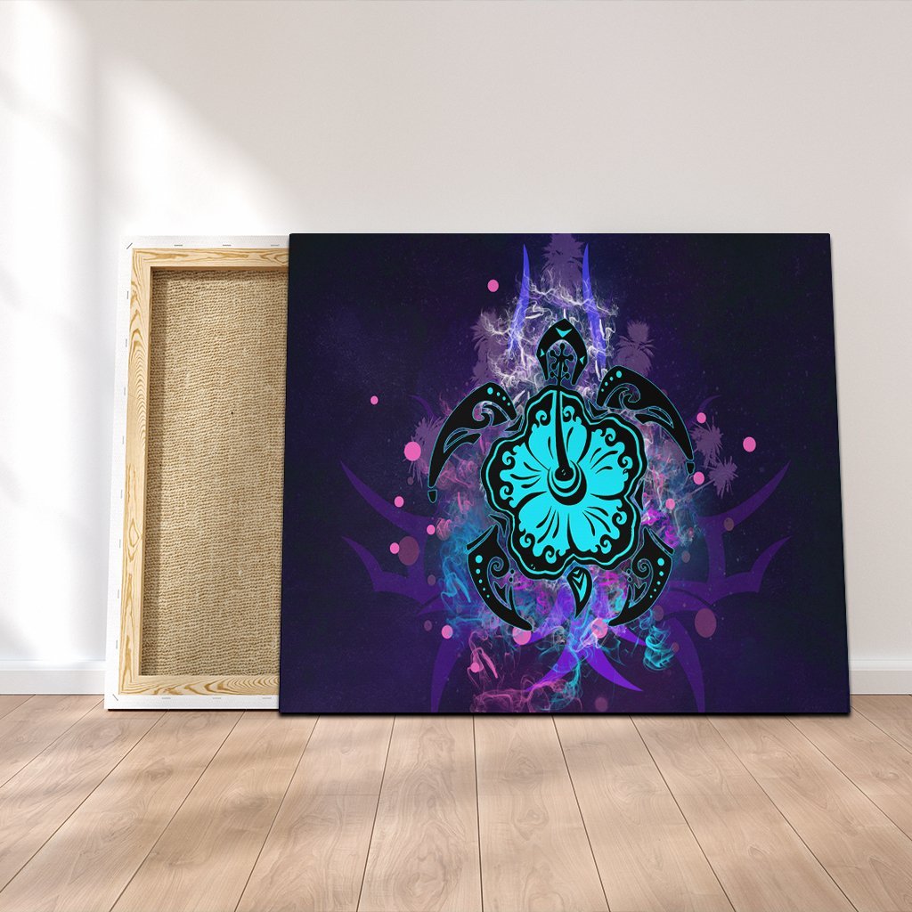 Hawaiian Turtle Mystery Polynesian Canvas - AH Canvas Poly-cotton - Polynesian Pride