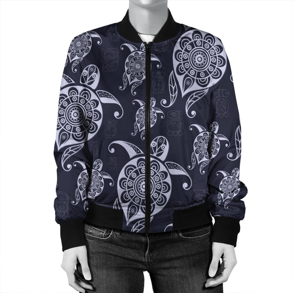 Hawaiian Turtle Pattern Wonderfull Bomber Jacket - AH - Polynesian Pride