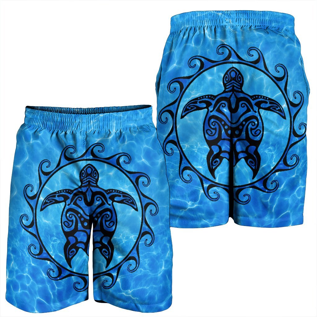 Hawaiian Turtle Polynesia Under The Sea Men's Shorts - AH - Polynesian Pride