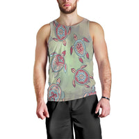 Hawaiian Turtle Polynesian Tank Top - AH Black - Polynesian Pride