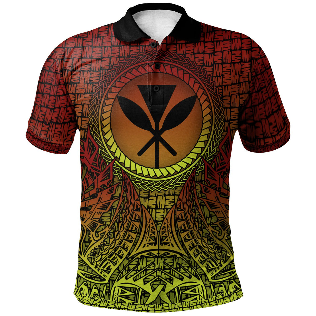 Hawaii Polo Shirt Polynesian Circle Pattern Unisex Reggae - Polynesian Pride