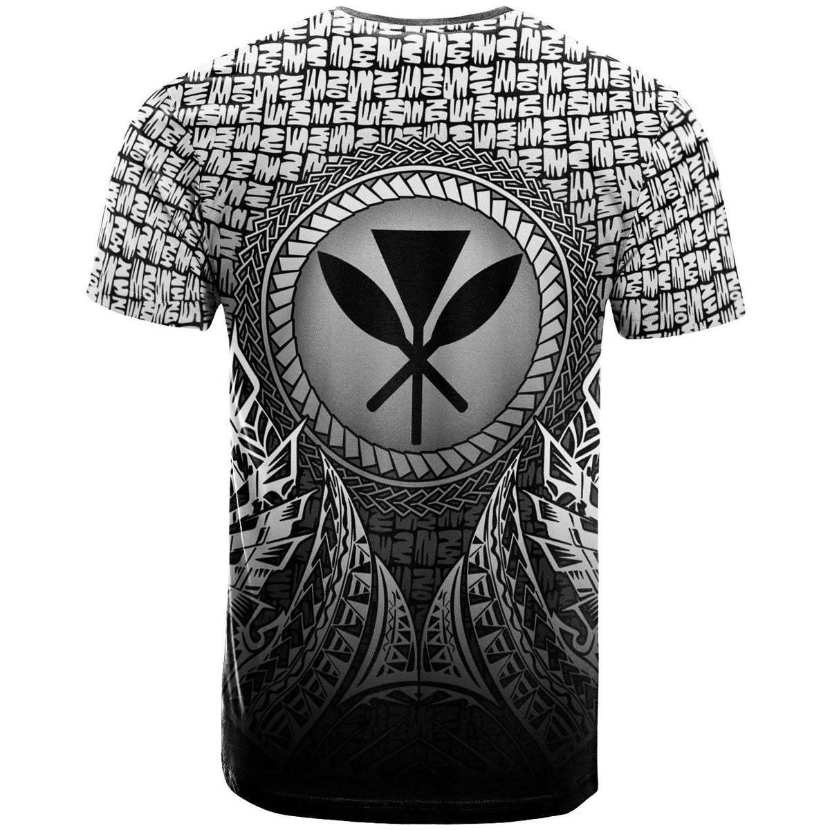 Hawaii T Shirt Polynesian Circle Pattern Black - Polynesian Pride