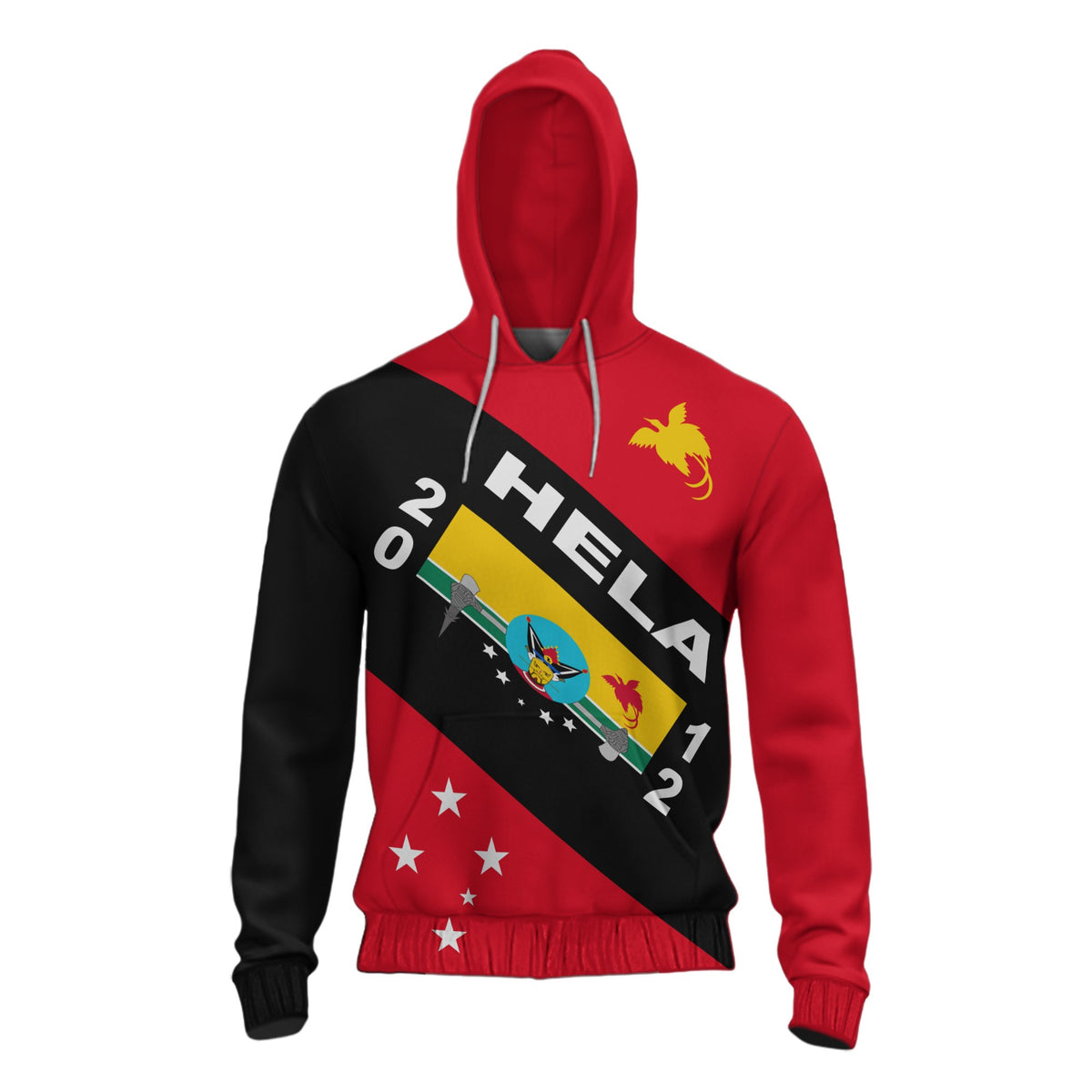 Papua New Guinea Hoodie Hela Province Unisex Red - Polynesian Pride