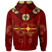 Rotuma Zip Hoodie Hevala Rotuma Tefui Flowers - Polynesian Pride