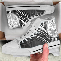 Marshall Islands High Top Shoes - Cross Style - Polynesian Pride