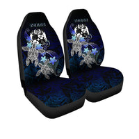 Tonga Polynesian Car Seat Covers - Blue Turtle Couple - Polynesian Pride