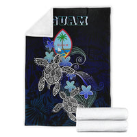 Guam Polynesian Premium Blanket - Blue Turtle Couple - Polynesian Pride