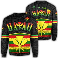 Kanaka Maoli Polynesian Sweatshirt - 3CL - AH Unisex Black - Polynesian Pride