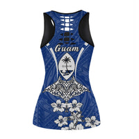 Women Hollow Tank Top - Ray Hibiscus - Polynesian Pride