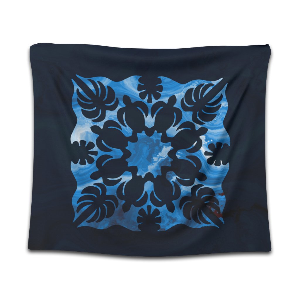 Hawaii - Honu Circle Quilting Style Tapestry AH - Polynesian Pride