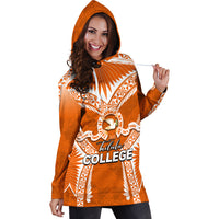 (Custom Personalised) Tailulu College Hoodie Dress Orange Style LT6 - Polynesian Pride