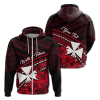 Wallis et Futuna Custom Hoodie - Tapa Hibiscus Vibes LT7 - Polynesian Pride