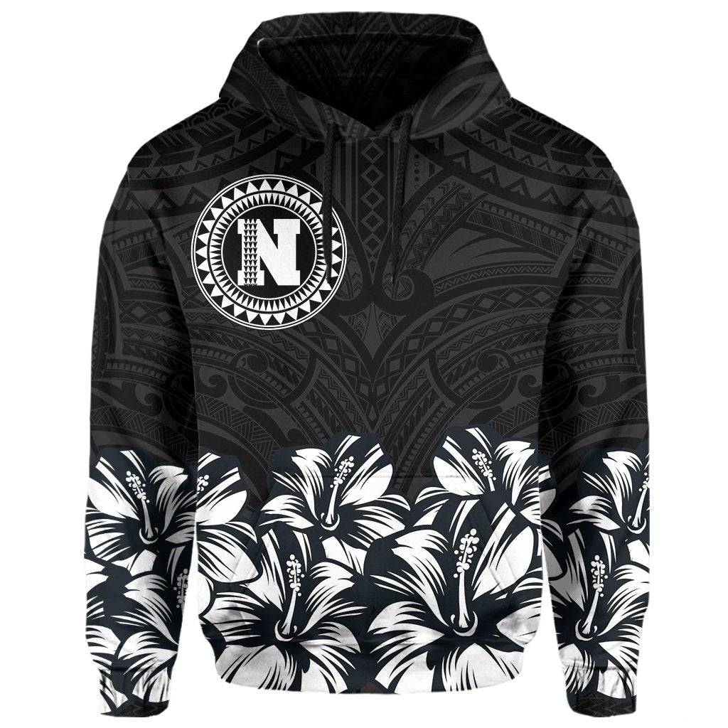 Niihau Map Hibiscus Polynesian Hoodie Lithe Style - Polynesian Pride