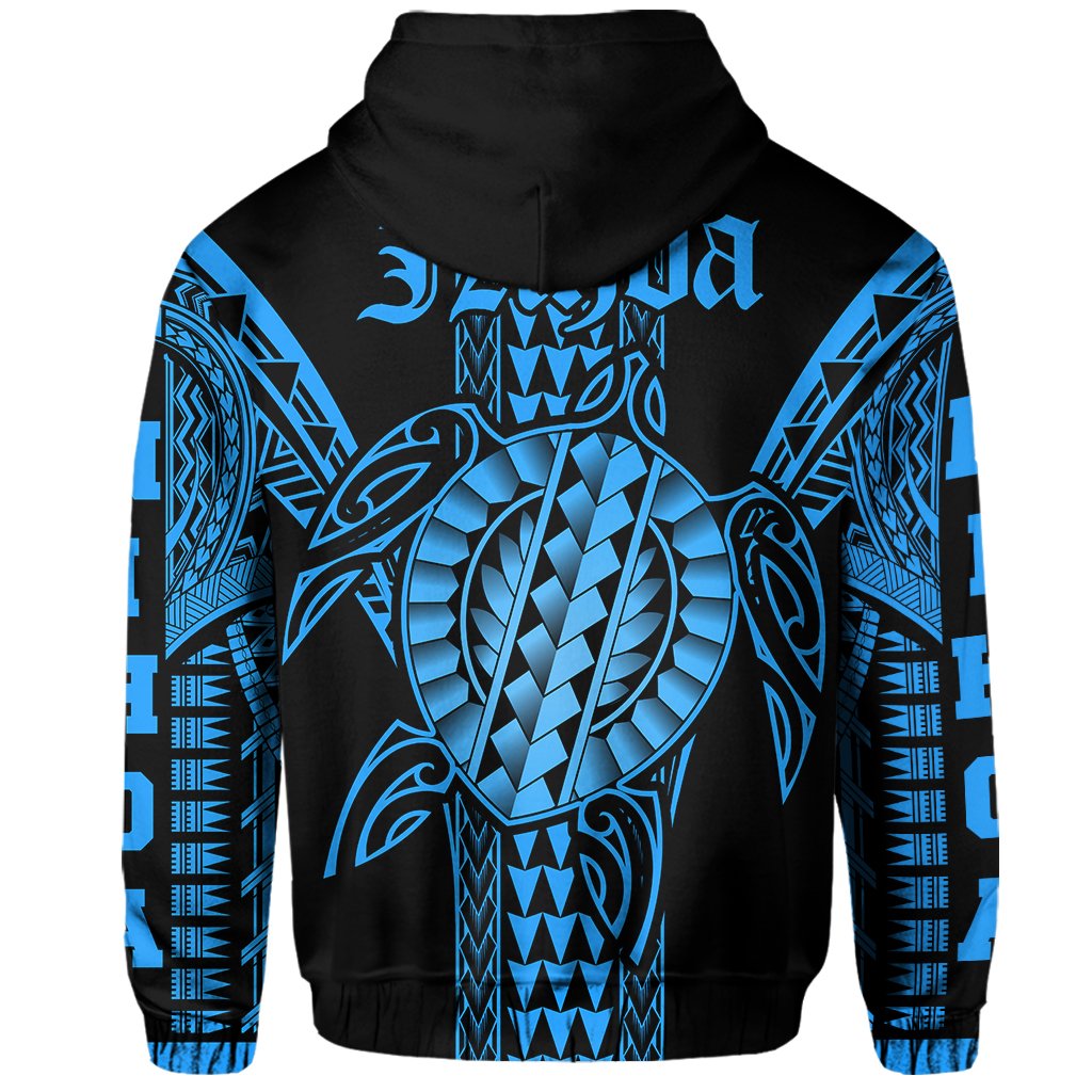 Nihoa Island Polynesian Hoodie Zip Comely Style - Polynesian Pride
