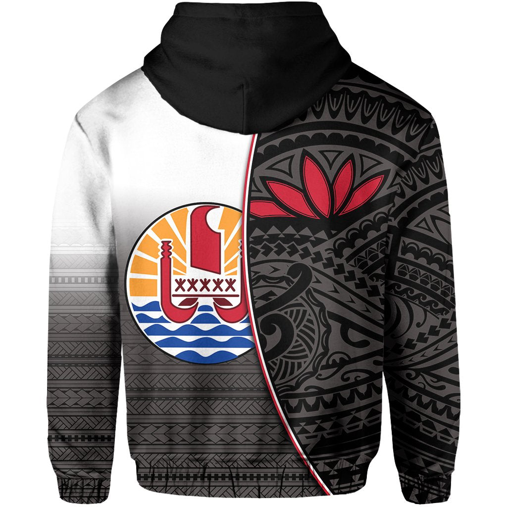 Tahiti Rugby Hoodie Impressive Version Black - Polynesian Pride