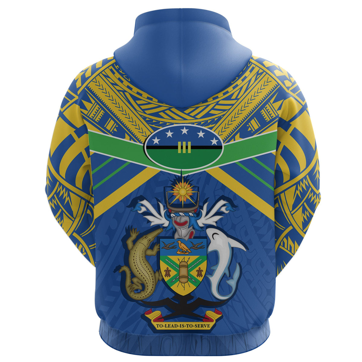 Solomon Islands Hoodie Simple Coat of Arms Rugby - Polynesian Pride