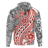 Traditional Polynesian Tribal Tattoo Retro Couple Hoodie Red LT9 - Polynesian Pride