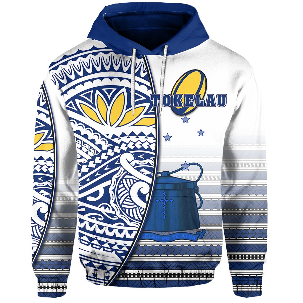 Custom Tokelau Rugby Hoodie Special Custom Text and Number - Polynesian Pride