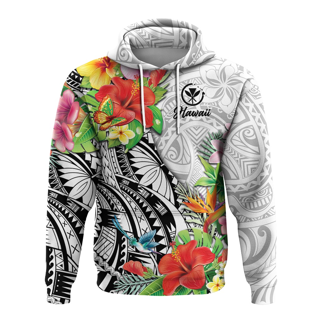 Hawaii Hibiscus Kanaka Polynesia Hoodie LT2 - Polynesian Pride