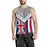 Hawaii Flag Kahoolawe Men's Tank Top - Grey - Mit Style - AH - Polynesian Pride