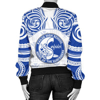 Hawaii Bomber Jacket - Kanaka Kailua High School Women's Bomber Jacket Demodern Style AH - Polynesian Pride