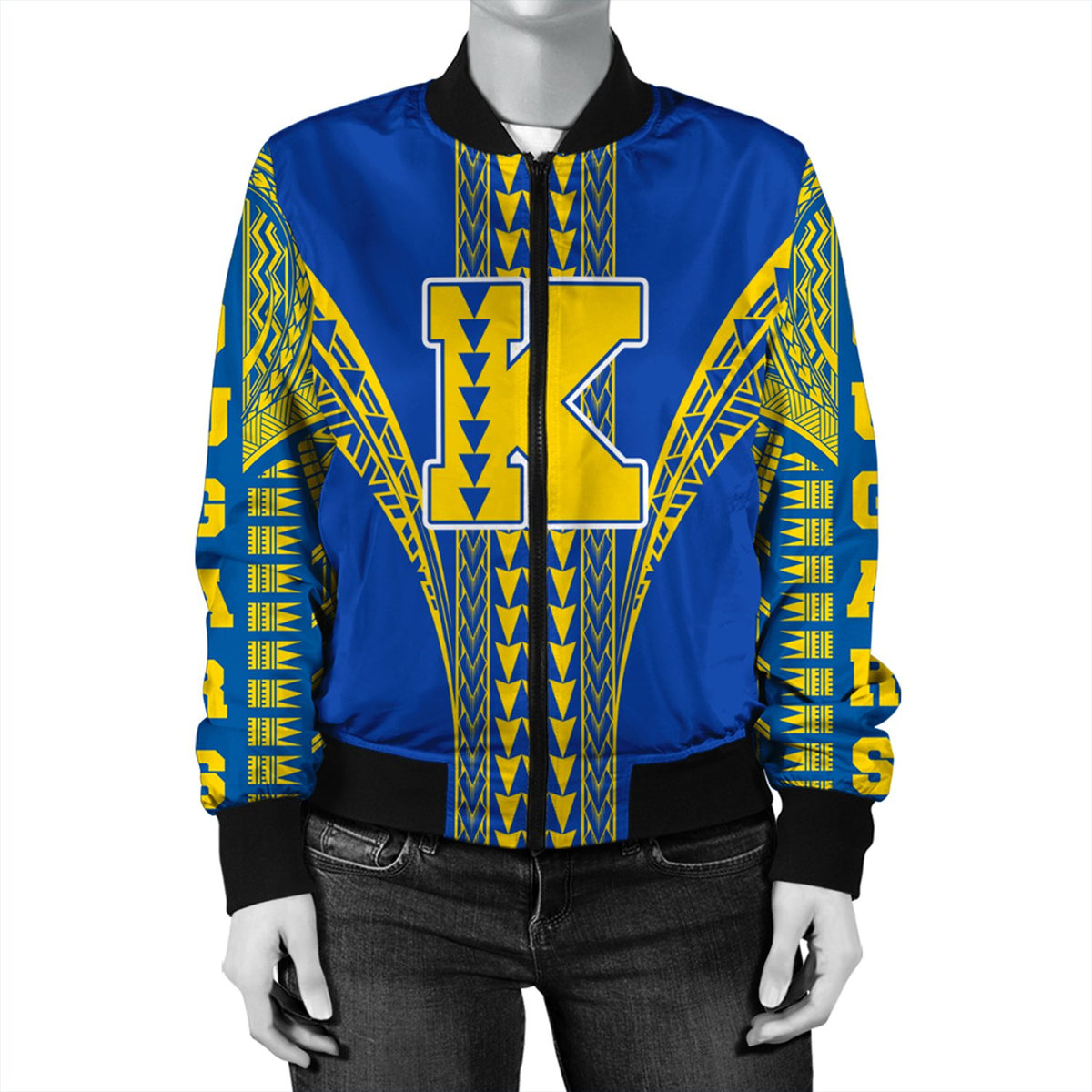 Hawaii Bomber Jacket - Kaiser High Bomber Jacket AH - Polynesian Pride