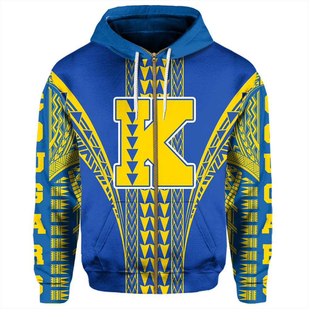 Hawaii Hoodie Kaiser High Zip Hoodie - Polynesian Pride