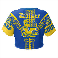 Hawaii - Kaiser High All - over Print Crop Top T-shirt AH - Polynesian Pride