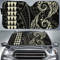 Kakau Polynesia Hawaii Car Sun Shade Auto Sun Shade Universal Fit Beige - Polynesian Pride