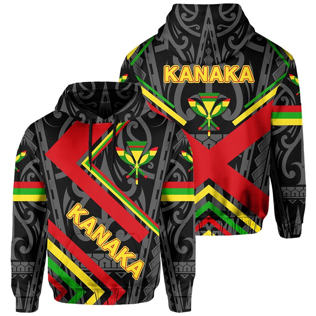 Hawaii Kanaka Polynesian Hoodie Unisex Black - Polynesian Pride