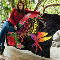 Hawaii Kanaka Maoli Premium Quilt - Tropical Hippie Style - Polynesian Pride