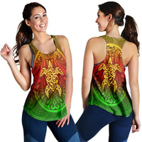 Kanaka Maoli Turtle Polynesian Racerback Tank - AH Black - Polynesian Pride