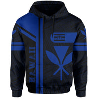 Kanaka Polynesian Hoodie Blue Morale Style - Polynesian Pride