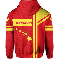 Kanaka Maoli Flag Polynesian Zipper Hoodie Morale Style - Polynesian Pride