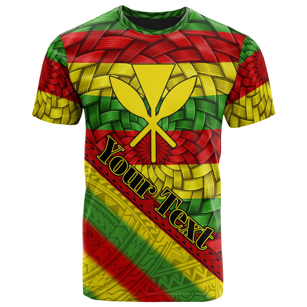 Hawaii Custom T Shirt Kanaka Maoli With Bamboo Patterns LT10 - Polynesian Pride