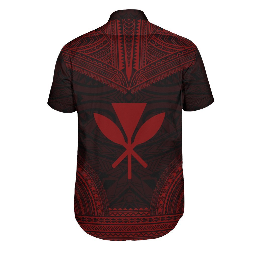Kanaka Maoli Polynesian Chief Shirt - Red Version - Polynesian Pride