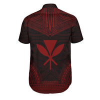 Kanaka Maoli Polynesian Chief Shirt - Red Version - Polynesian Pride