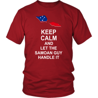 Samoa T Shirt Samoan Flag Keep Calm, Let Samoan Guy Handle It - Polynesian Pride