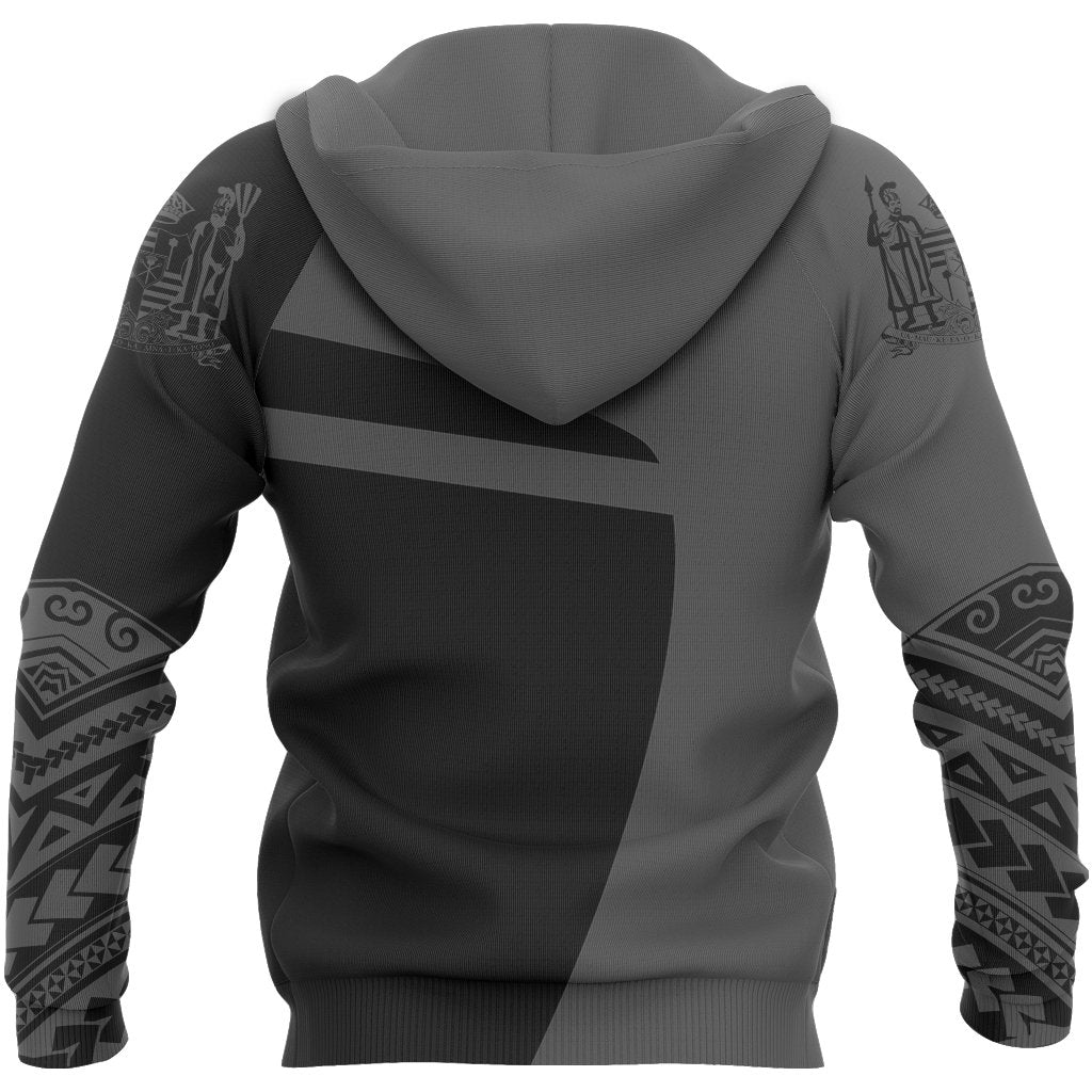 Hawaii King Coat of Arms Polynesian Sport Zip up Hoodie Premium Style - Polynesian Pride