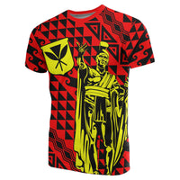 Hawaii T Shirt King Kakau Kanaka Royal - Polynesian Pride