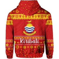 Kiribati Christmas Zip Hoodie Simple Style LT8 - Polynesian Pride