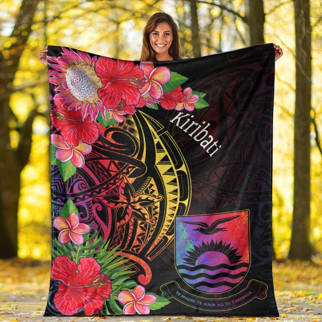 Kiribati Premium Blanket - Tropical Hippie Style - Polynesian Pride