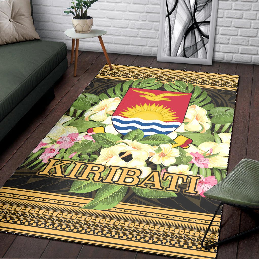 Kiribati Area Rug - Polynesian Gold Patterns Collection - Polynesian Pride
