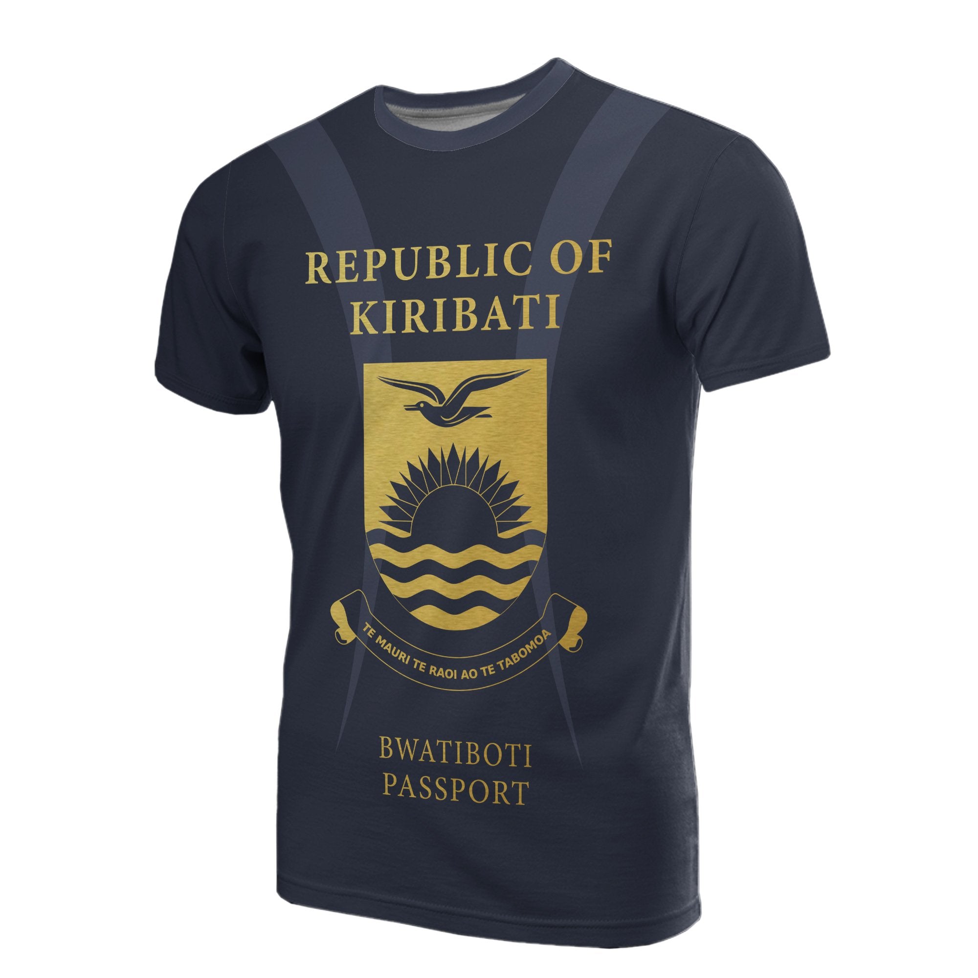 Kiribati All Over Print T Shirt Republic Of Kiribati Bwatiboti Passport Unisex Art - Polynesian Pride